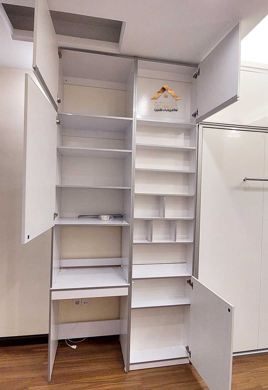 ست تختخواب دیواری تکنفره و میز تحریر