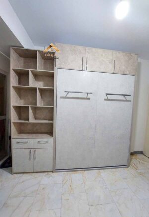 تخت تاشو همراه با کتابخانه